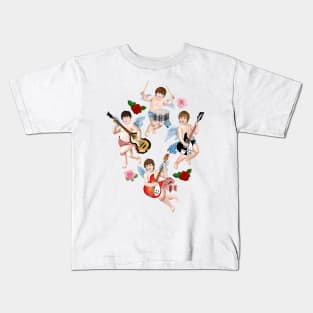 Rock band of cupids Kids T-Shirt